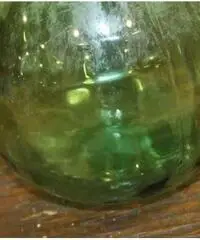 Bottiglia vetro vintage industriale anni 50 centrotavola - Viterbo