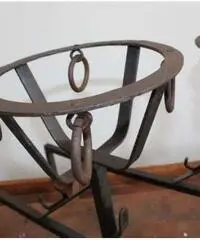 Coppia alari Toscani epoca 700 ferro battuto. Antico Antiqu - Viterbo Coppia alari Toscani epoca 700 ferro battuto. Antico Antiqu - Viterbo