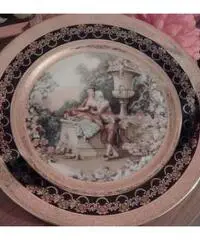 Piatto decorato a mano Limoges - Ancona