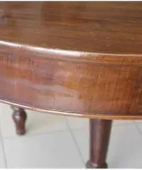 Tavolo Lombardo Luigi Filippo 1840 in noce massello Allunga - Viterbo