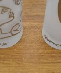 Vecchio set bicchieri anni 40-50 federica matta - Brescia