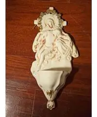 Ceramica, acquasantiera primi 1900 - Vicenza Ceramica, acquasantiera primi 1900 - Vicenza