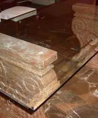 TAVOLO IN CRISTALLO/MARMO - Milano TAVOLO IN CRISTALLO/MARMO - Milano