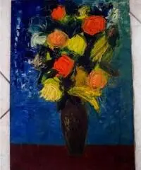 Quadro con vaso di fiori - Puglia