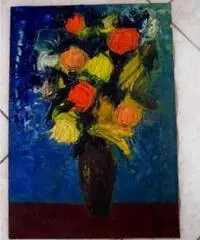 Quadro con vaso di fiori - Puglia