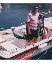 Barca open 5m con cabina a prua, 60CV e carrello Barca open 5m con cabina a prua, 60CV e carrello